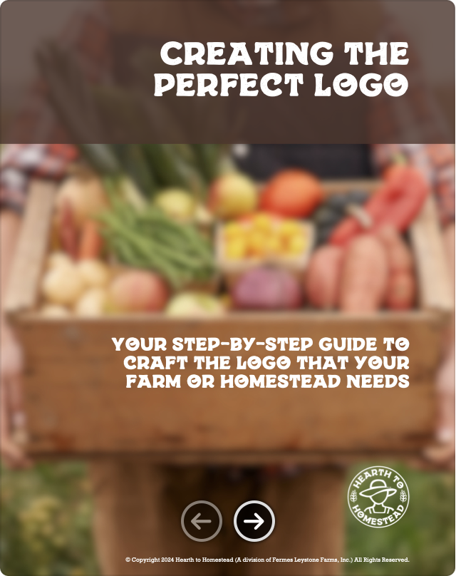 Create the perfect logo for your farm or homestead, Hearth to Homestead, homesteading, farming, market garden, small-scale farming, regenerative, traditional, homestead, farm, farmher, countryliving, rustic, pioneer, farm store, farm gate, farm stand, marketing for farmers, marketing